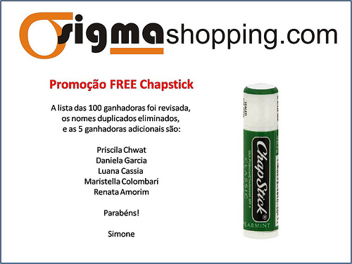 Resultado Promoção SigmaShopping
