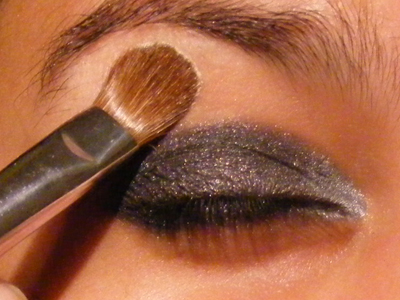 Look noite com sombras baratinhas