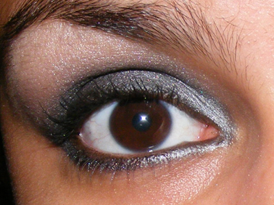 Look noite com sombras baratinhas
