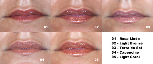 Gloss e Batons O Boticário e Duda Molinos