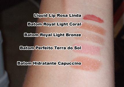 Gloss e Batons O Boticário e Duda Molinos