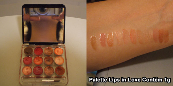 Palette Lips in Love Contém 1g