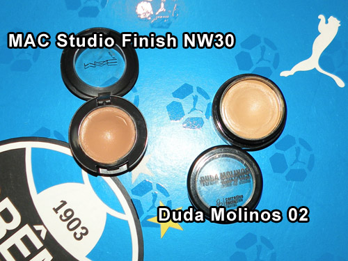 Comparação: Studio Finish MAC NW30 e Corretivo Duda Molinos 02