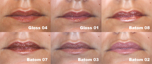 Gloss e Batons O Boticário e Duda Molinos