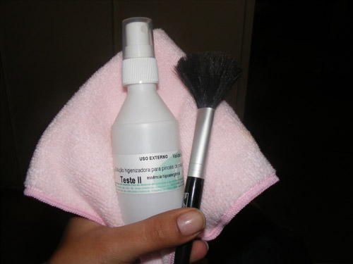 Teste da Solução Higienizadora de Pincéis Pharmacus