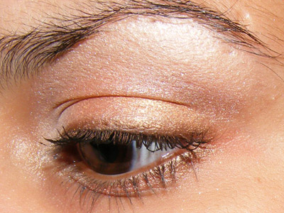 Look neutro: salmão e dourado 