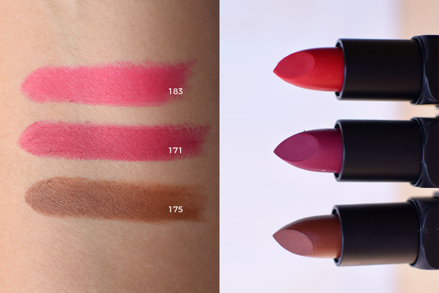 Batom Matte Ruby Rose cores 183, 171 e 175