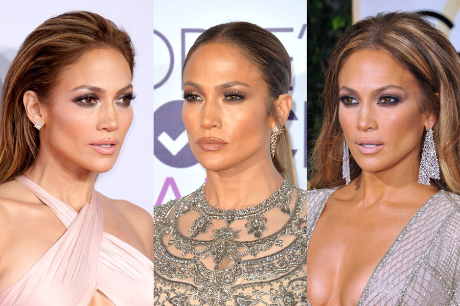 5 inspirações de maquiagem com Jennifer Lopez