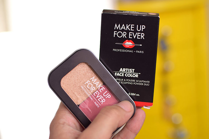Resenha: Make Up For Ever Artist Face Color Highlighter & Sculpting Powder Duo (S214 / H106)