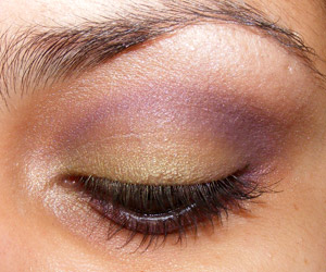 Tutorial: Look Verde e Roxo NYX