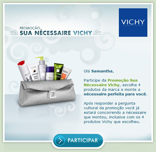 Dica da Samantha: Promoção Sua Nécessaire Vichy